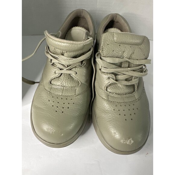 P.W. Minor Comfort Women's Walking Shoes Sz 8 khaki Lace Up Sneakers - Picture 7 of 9